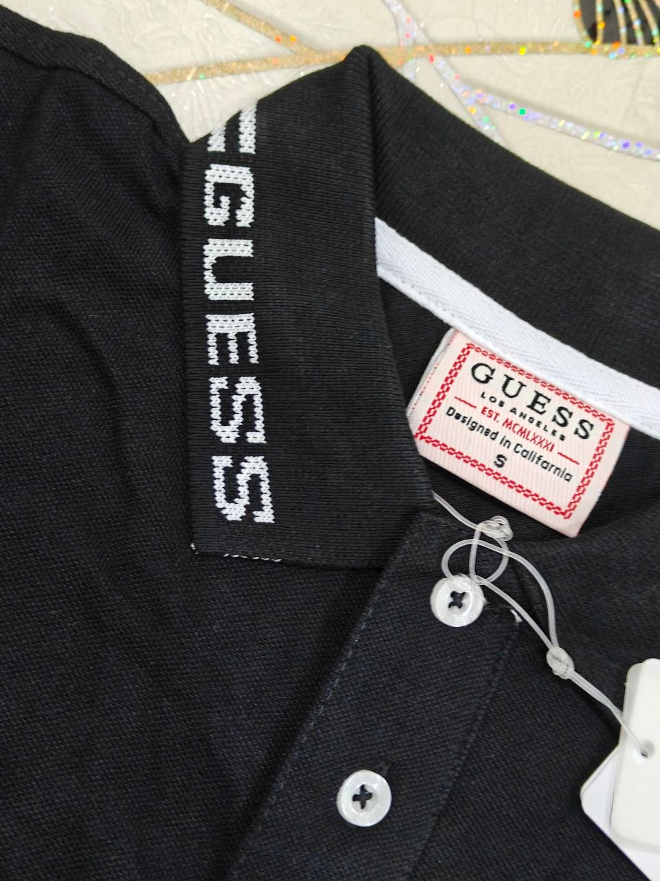 GUESS Polo Homme Premium NOIR