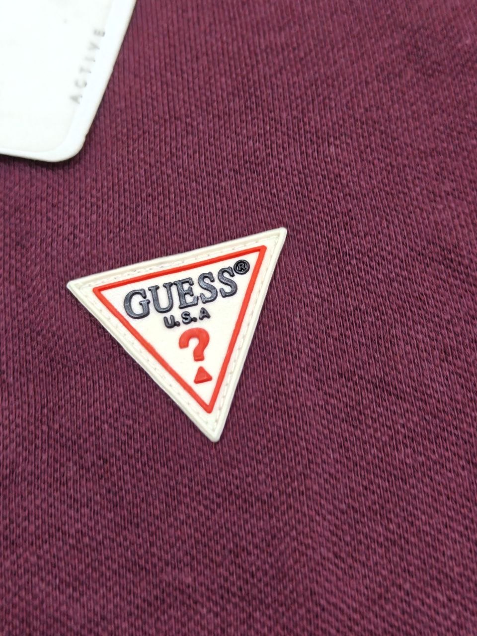 GUESS Polo Homme Premium Bordeaux