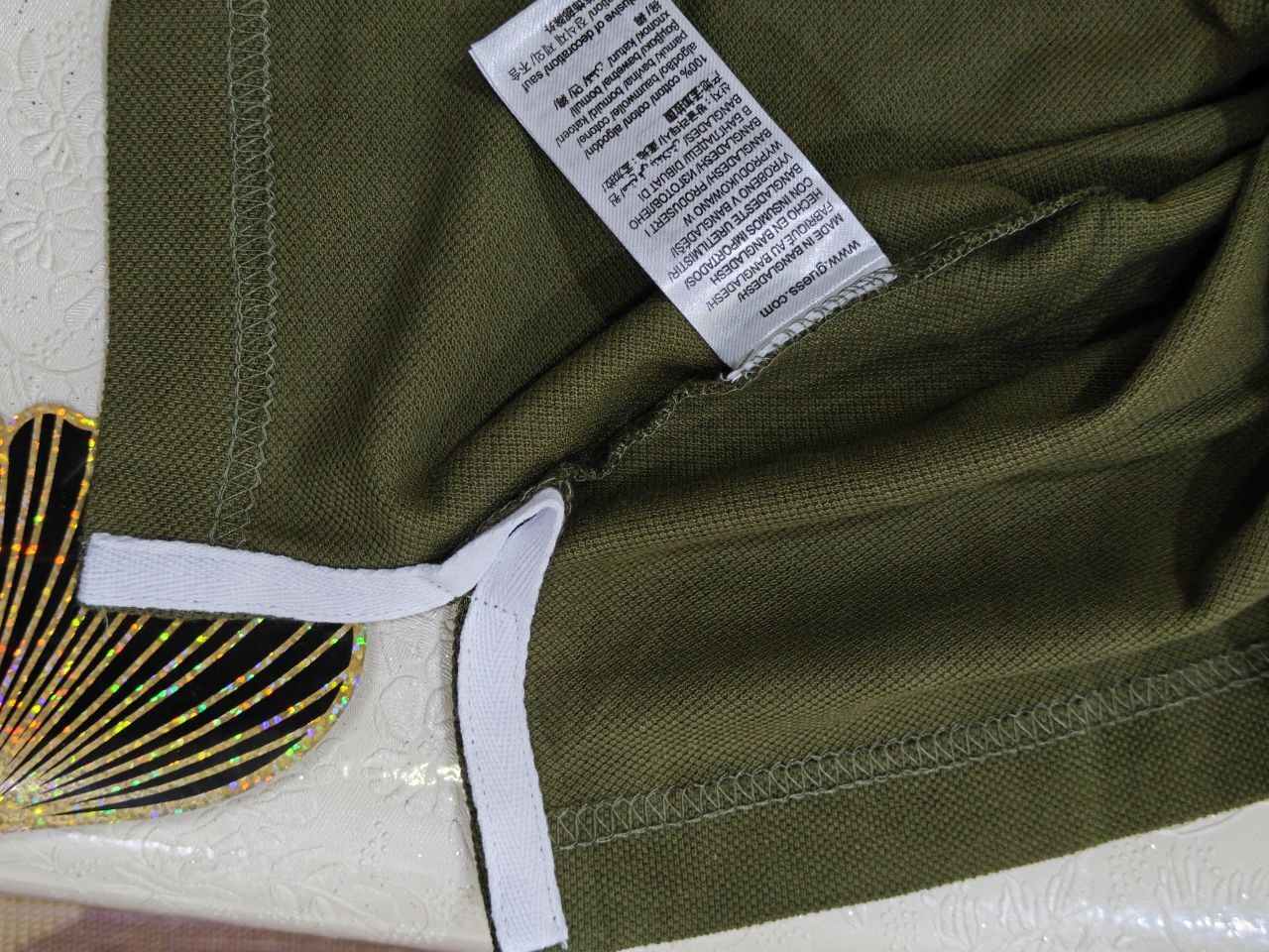 GUESS Polo Homme Premium VERT OLIVE