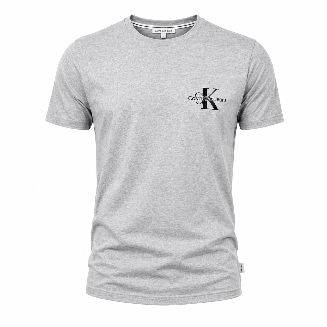 Calvin Klein T-Shirt Relief GRIS CHINÉ