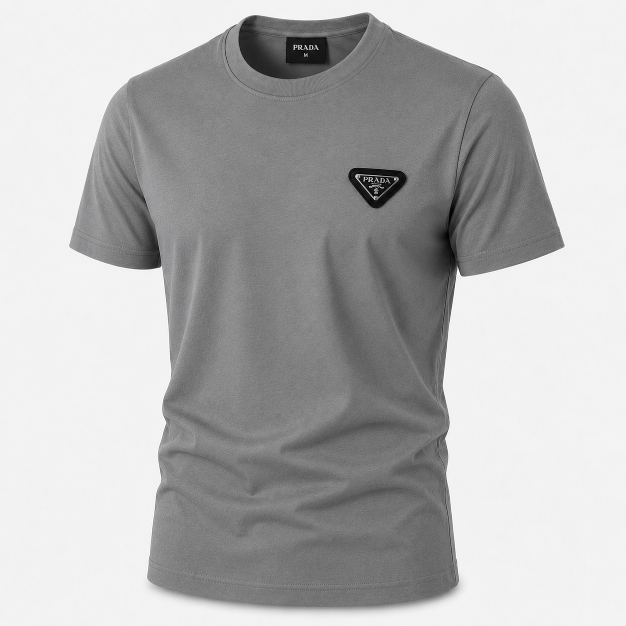 Prada T-Shirt Triangle GRIS