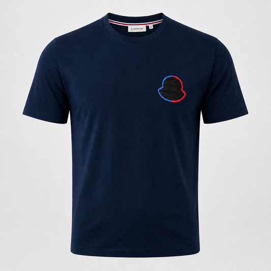 Moncler T-Shirt Écusson BLEU MARINE