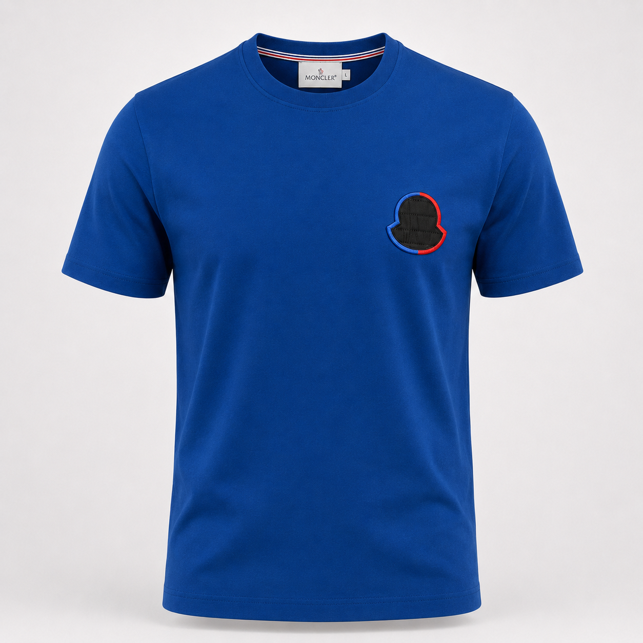 Moncler T-Shirt Écusson BLEU ROI