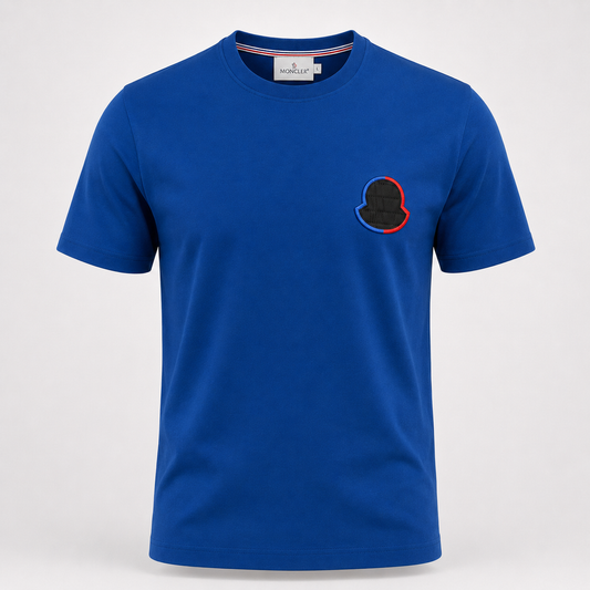 Moncler T-Shirt Écusson BLEU ROI