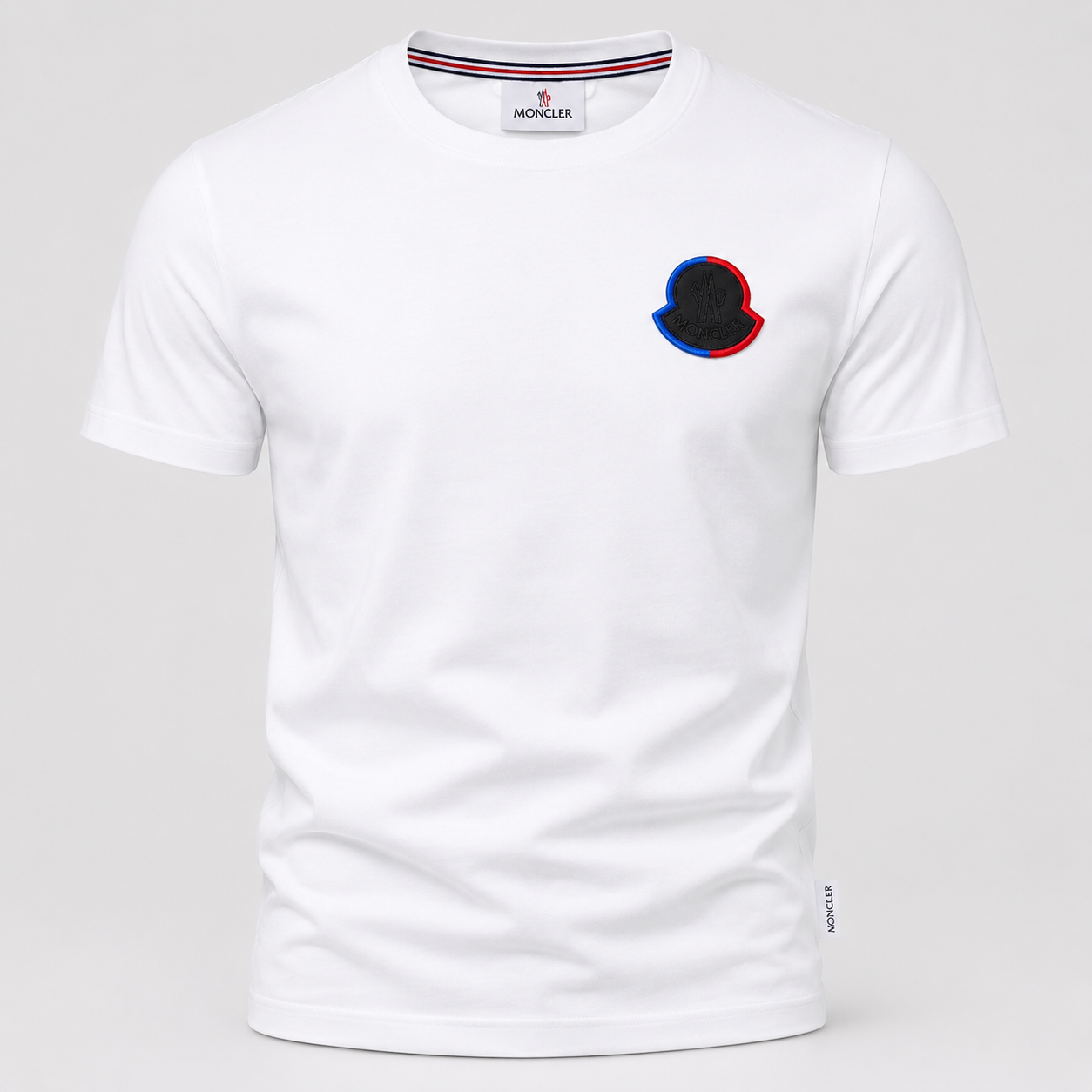 Moncler T-Shirt Écusson BLANC