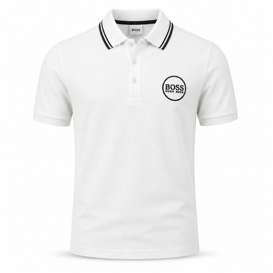 Polo BOSS Premium Blanc