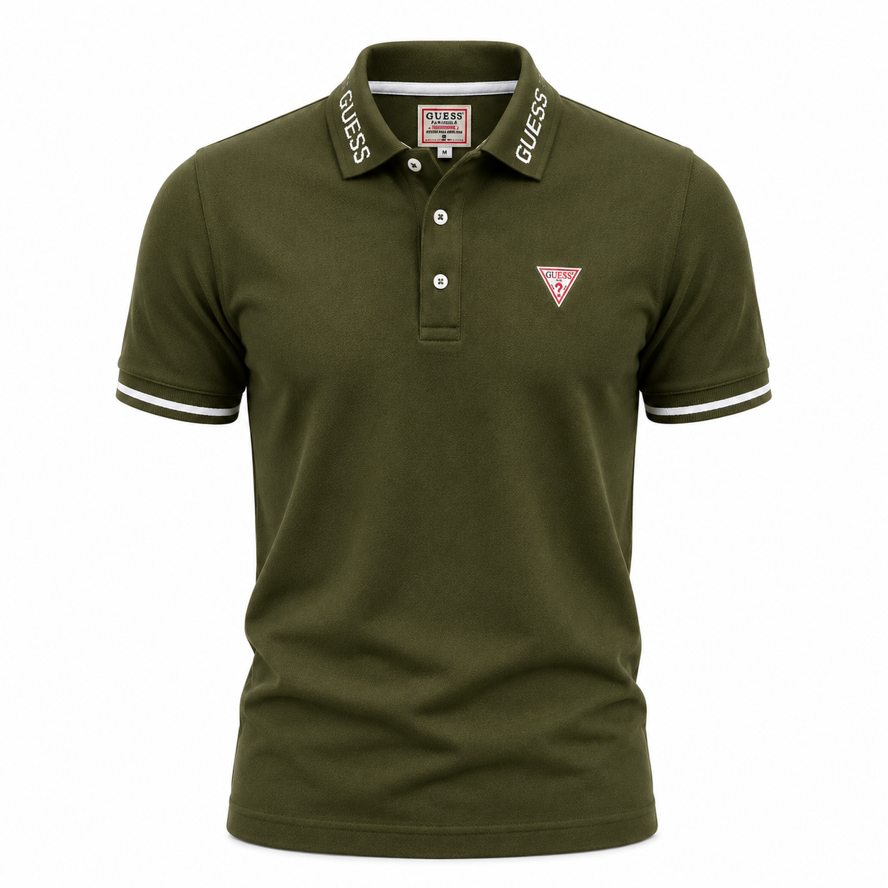 GUESS Polo Homme Premium VERT OLIVE